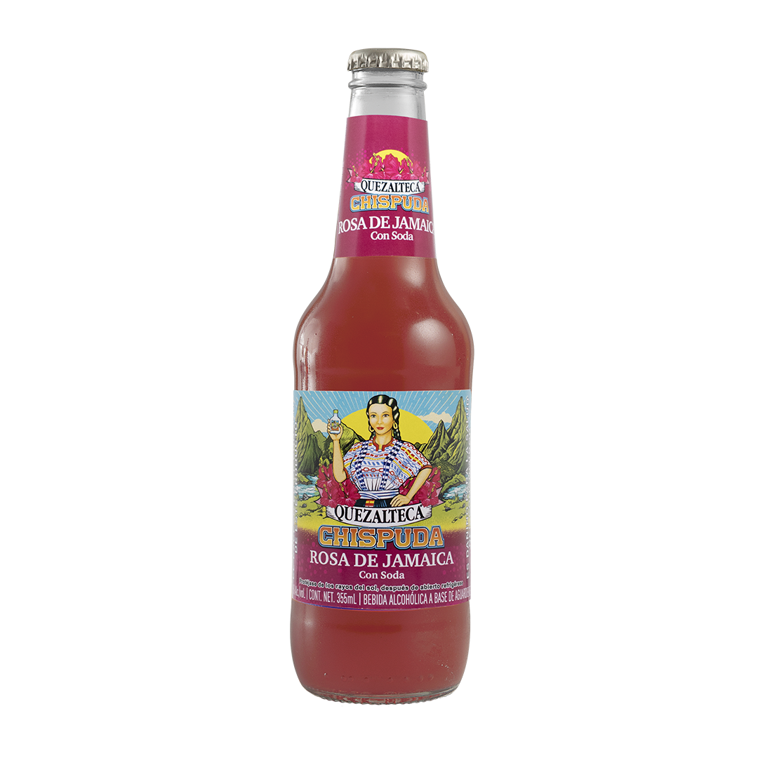 Quezalteca Rosa De Jamaica Con Soda Lima Limon